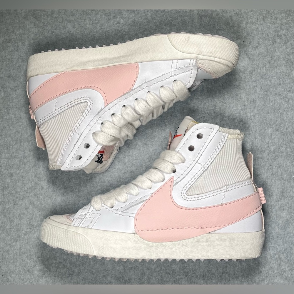 Nike | Blazer Mid 77 Jumbo | White Atmosphere Pink | US Women's Size 5 - Picture 7 of 8